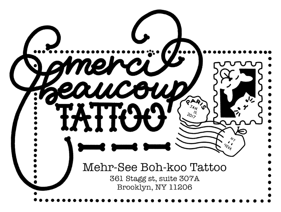 Merci Beaucoup Tattoo logo